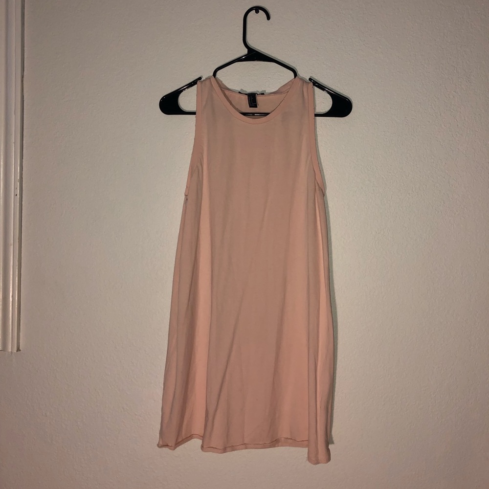 Pink tank dress